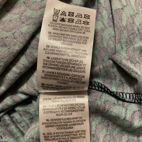 Boden Abigail Jersey Dress Green/Blue Geo Print - Picture 5 of 10